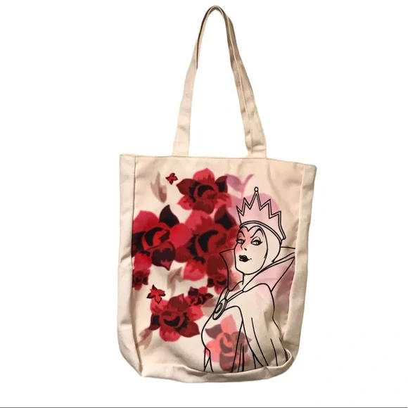 Disney Evil Queen & Snow White Cavas Tote Bag - Picture 1 of 9